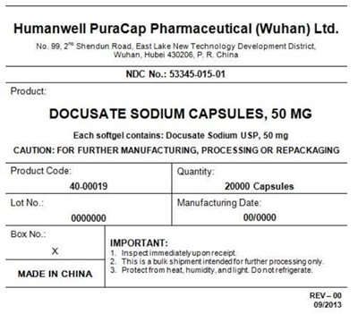 Docusate Sodium 50mg Bulk Label